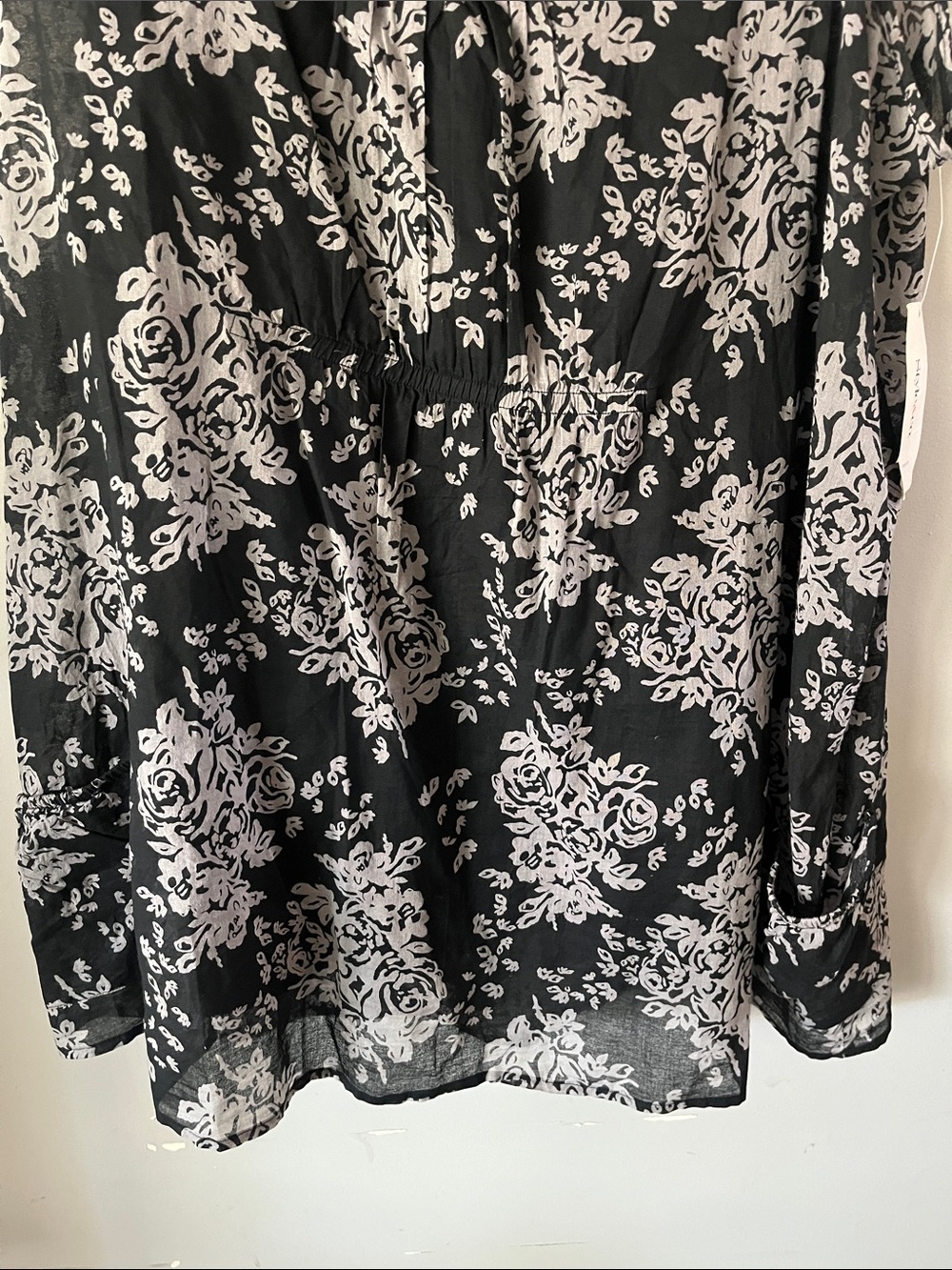 Style & Co. Women’s Black and Gray Floral Scoop-Neck Lined Tunic Size 2X NWT - Picture 4 of 14